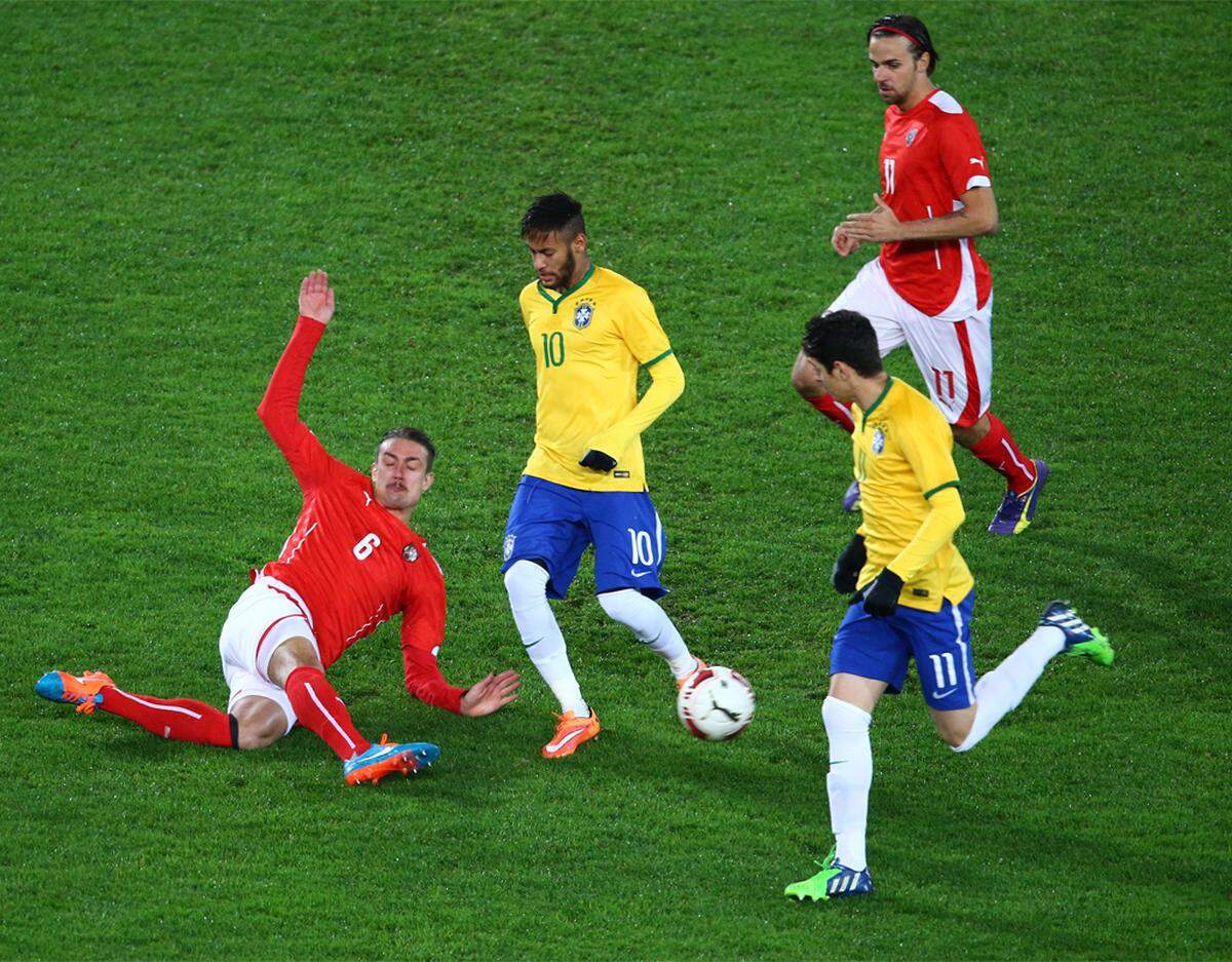 Im letzten Länderspiel des Jahres empfing Österreich im Happel-Stadion Brasilien.