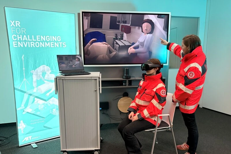 Technology Experience Laboratory am AIT: Die technischen Hilfsmittel bringen mehr Anschaulichkeit in Lehrbeispiel-Szenarien.