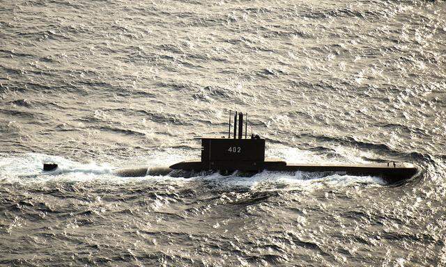 Das vermisste indonesische U-Boot "Nanggala-402" 2015 in der Javasee. 