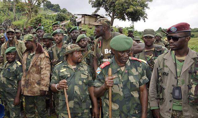 Die Oberhand gewonnen: Kongolesische Soldaten nach dem Sieg über die Rebellen