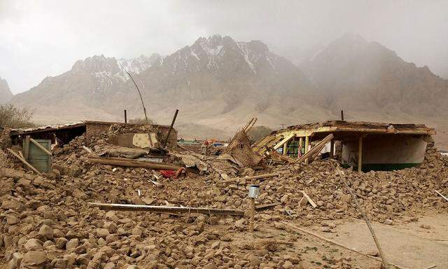 Ein Erdbeben in der chinesischen Provinz Xinjiang.