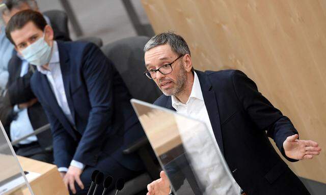 Bundeskanzler Sebastian Kurz (ÖVP) und FPÖ-Klubobmann Herbert Kickl 