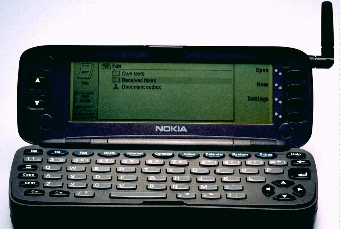 Das Nokia 9000 (1996) ging als "Communicator" in die Geschichte ein. Die letzte Neuauflage folgte 2007 mit dem E90 Communicator.