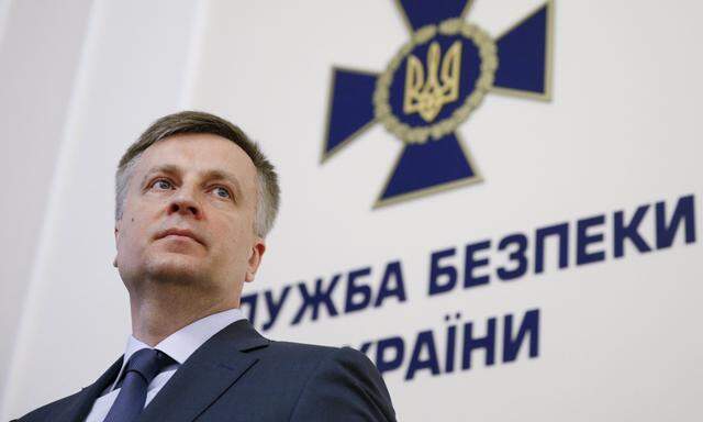 Head of Ukraine´s state security service (SBU) Nalivaychenko attends a news conference in Kiev