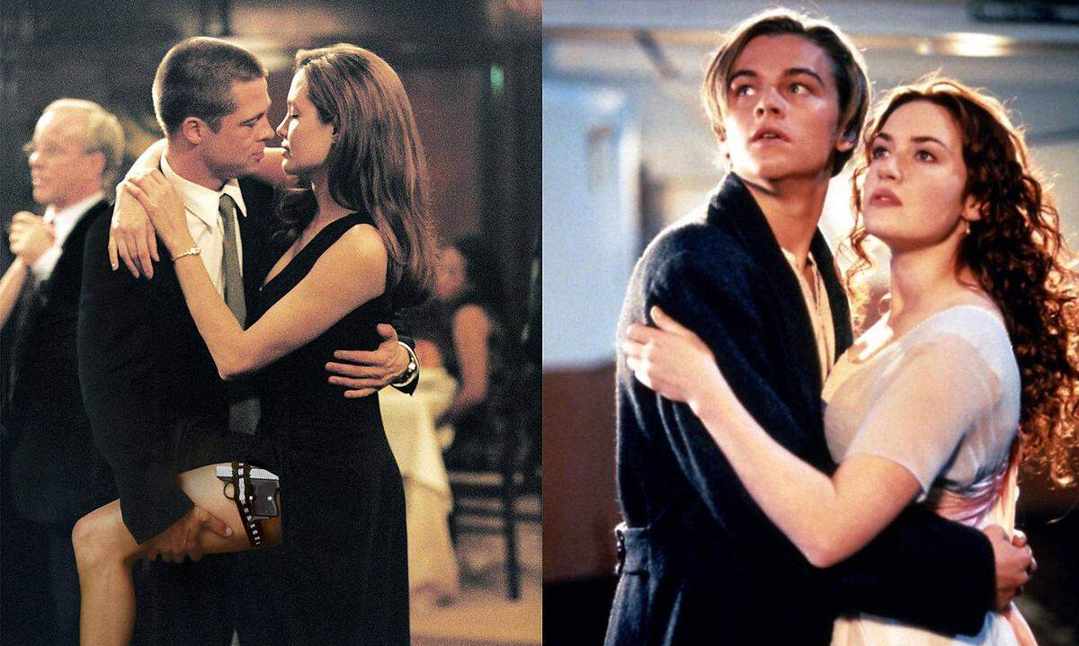 Wer nun Brangelina und Kate und Leo vermisst hat, diese beiden Paare haben nur jeweils zwei Filme gemacht… "Titanic" (1997)"In Zeiten des Aufruhrs" (2008) "Mr. &amp; Mrs. Smith" (2005)"By the Sea" (2015)