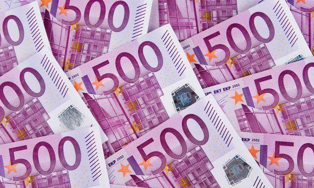 Eurogeldscheine - 500 Euroscheine