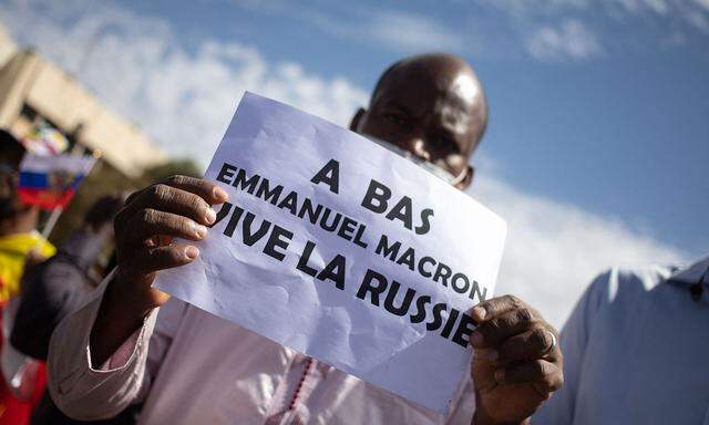 Antifranzöischer Protest in Mali: "Nieder mit Emmanuel Macron, es lebe Russland!"