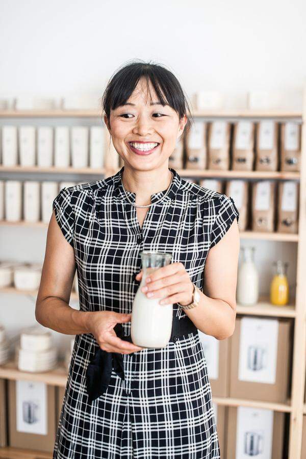 Nan Pustelnik-Zhao hat mit „And Soy“ einen Kochmixer auf den Markt gebracht, mit dem man ...