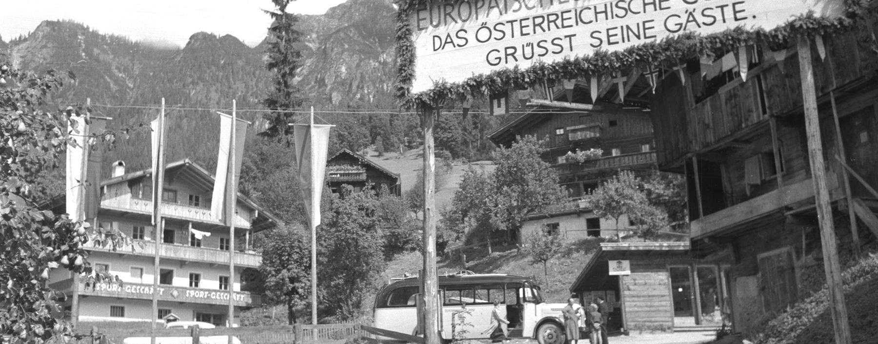Es war ein „historischer Augenblick“ für Otto Molden, als er seine Gäste zum ersten Mal in Alpbach begrüßen konnte.