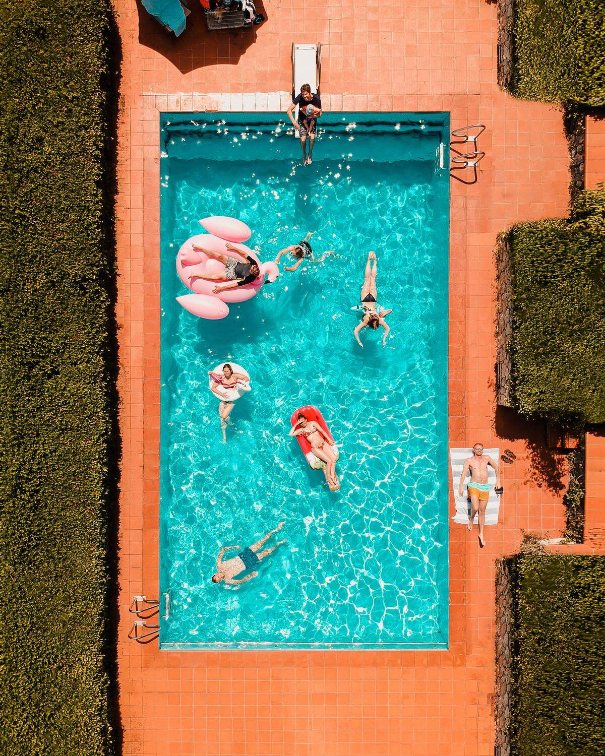 Dieses Familienfoto aus dem Urlaub in Italien wird diese Familie aus den Niederlanden vielleicht über den heurigen Sommer daheim hinwegtrösten.