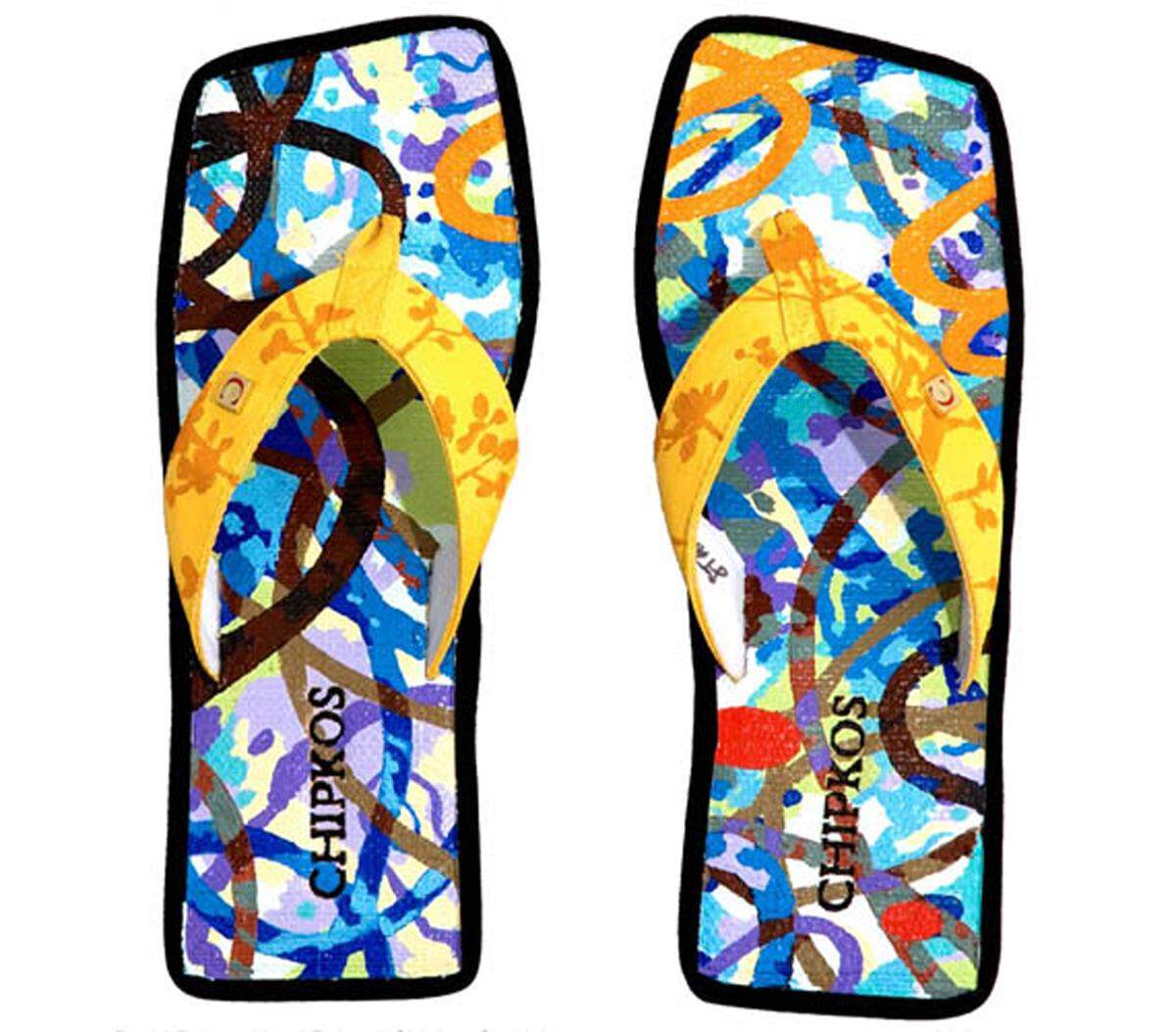 18.000 Dollar sind diese Flip-Flops wert. Sie wurden vom Künstler David Palmer für die Marke Chipkos  designt. Eine Investition für den guten Zweck, denn mit jedem verkauften Paar wird der Regenwald geschützt.