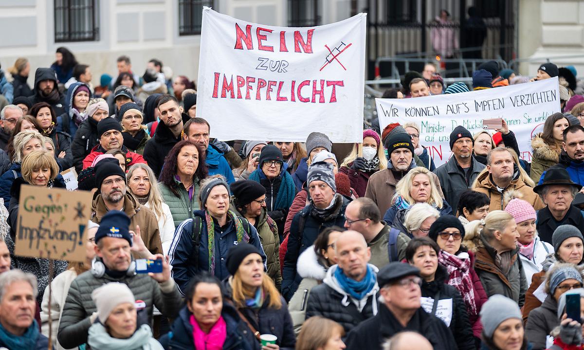 Demonstration in Wien