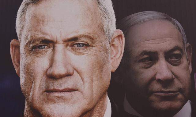 Benny Gantz und Israels Premier Benjamin Netanjahu.