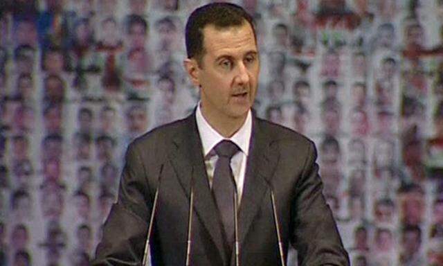 Assad haelt TVAnsprache Werden