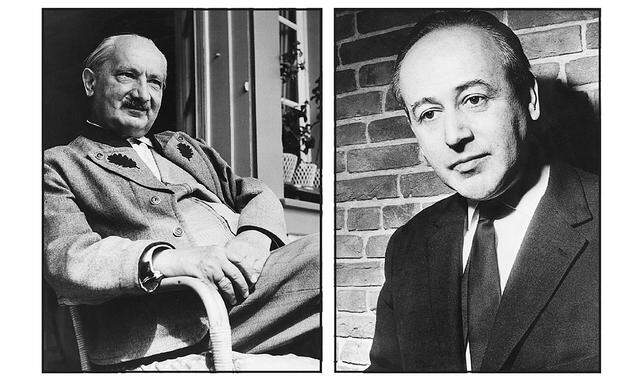 Versprachen sich viel von ihrem Treffen 1967: Martin Heidegger und Paul Celan.