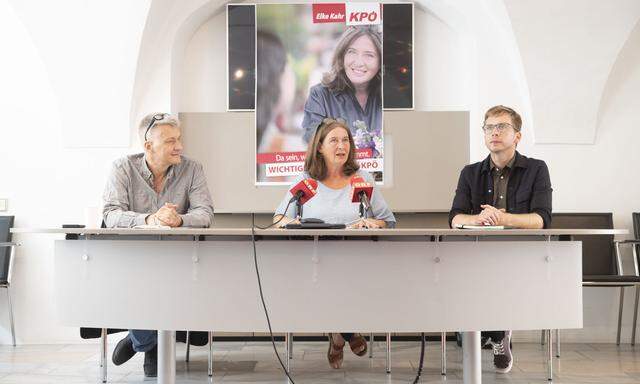 Manfred Eber, Elke Kahr und Robert Krotzer 