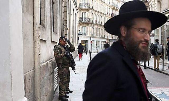 Jüdische Gegend in Paris