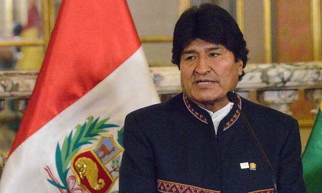 Der bolivianische Präsident, Evo Morales.