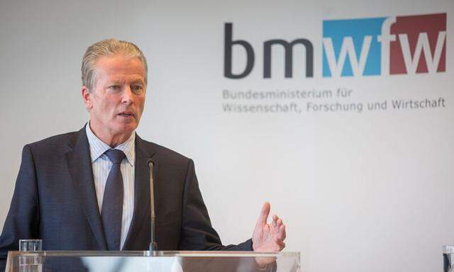 Wissenschaftsminister Reinhold Mitterlehner.