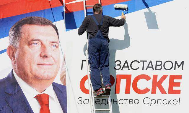 Wahlkampf in Bosnien. In der Republika Srpska ist Milorad Dodik der starke Mann.