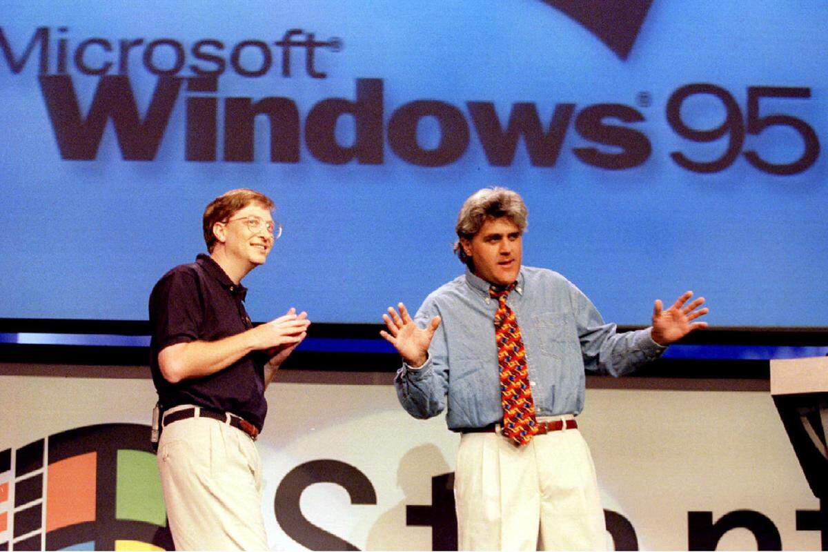 Windows 95 macht einen Sprung nach vorn, was die PC-Bedienung angeht. Zugleich will MIcrosoft vergeblich den Dienst MSN als Browser-Alternative etablieren.