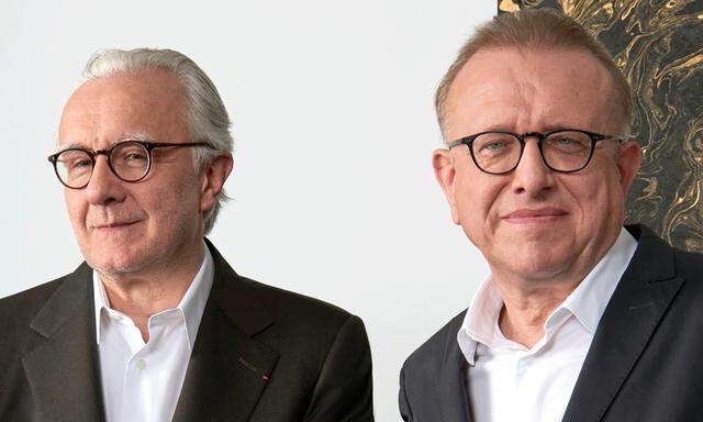 Freunde. Alain Ducasse und Kellermeister ­Richard Geoffroy kennen sich schon lange.