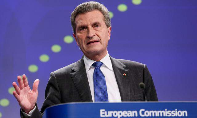 Günther Oettinger, Ökostrom, E>U