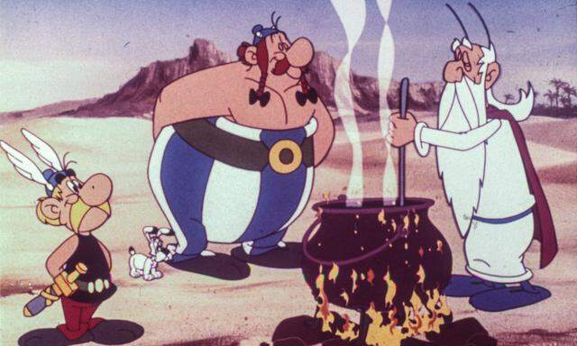 „Welche Farbe hat der Sand, Asterix?“ - „Hell.“