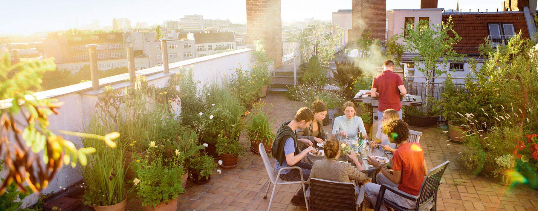 Terrassen werden größer, dann aber mit anderen gemeinsam genutzt.