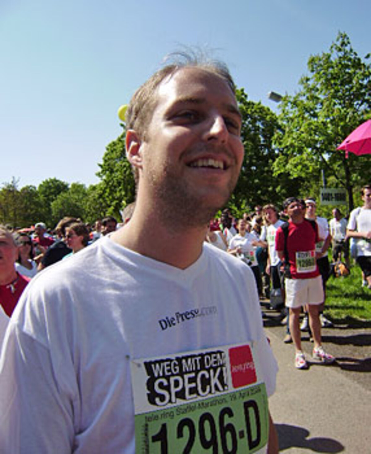 Alle anderen Staffel-Übergaben funktionierten aber problemlos. Hier wartet Peter Huber gespannt und aufgeregt auf seine Übergabe.