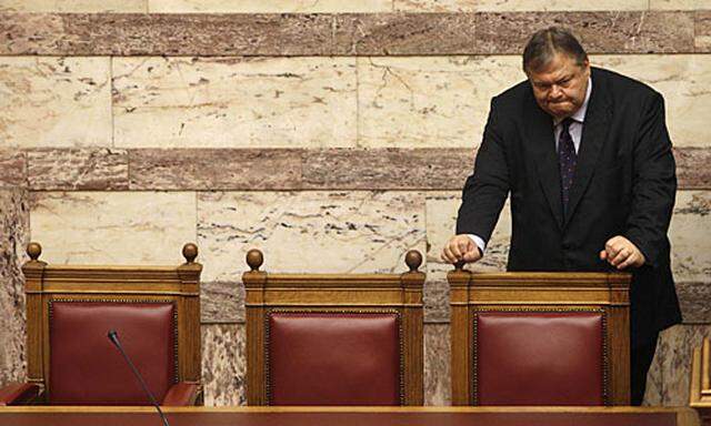 Griechenlands Finanzminister Evangelos Venizelos