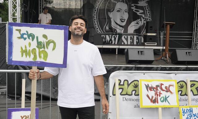Hanf-Demo in Berlin: Für die Legaliserung.