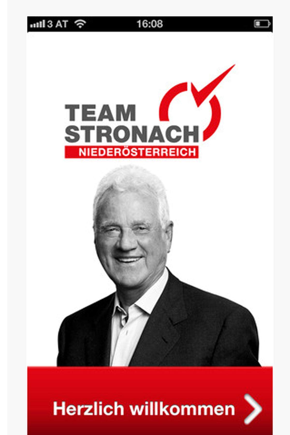 Auch Frank Stronach hat seine kostenlose App - mit einem zumindest aus Sicht seiner Parteifreunde ganz besonderen Schmankerl: "Als großes Feature spricht unter der Rubrik 'Best of Frank' Frank Stronach höchstpersönlich zu euch und euren Freunden - und zwar so oft ihr wollt", ist in der App-Beschreibung zu lesen.