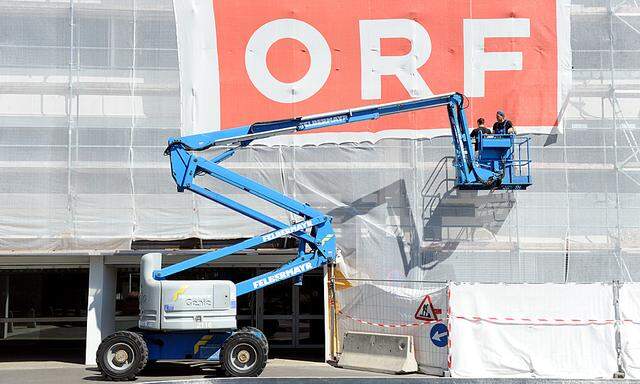 Das ORF-Zentrum am Küniglberg ist eine Baustelle. 