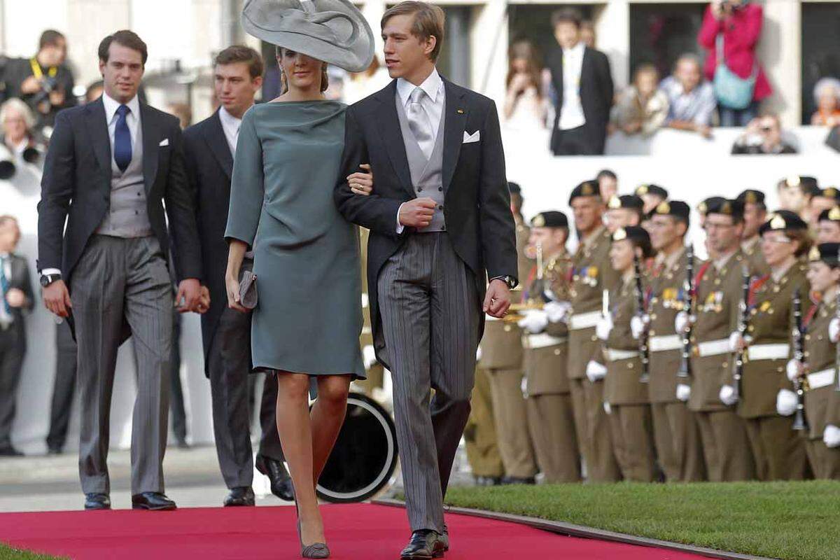 Ihre Anreise war überschaubar: Prinz Louis und Prinzessin Tessy von Luxemburg.