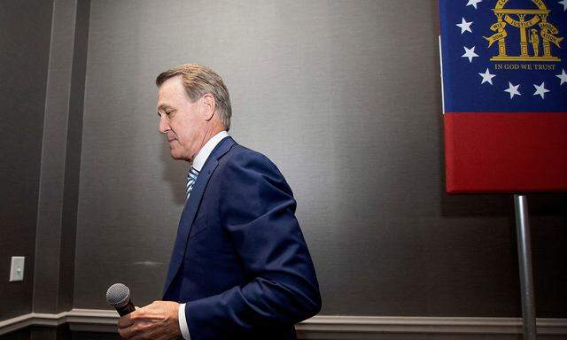 David Perdue hielt Donald Trump die Treue, was ihm in Georgia aber keinen Sieg einbrachte.