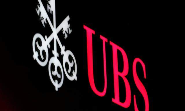 FILE PHOTO: The logo of Swiss bank UBS is seen in St. Moritz