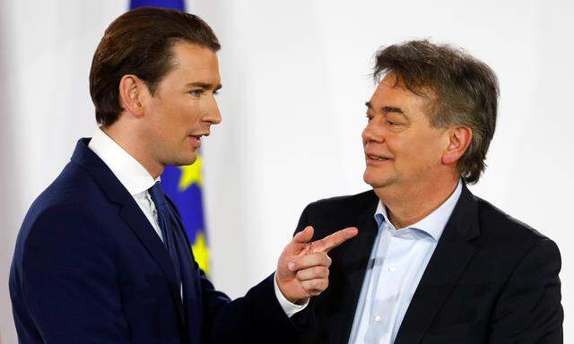 Sebastian Kurz und Werner Kogler.