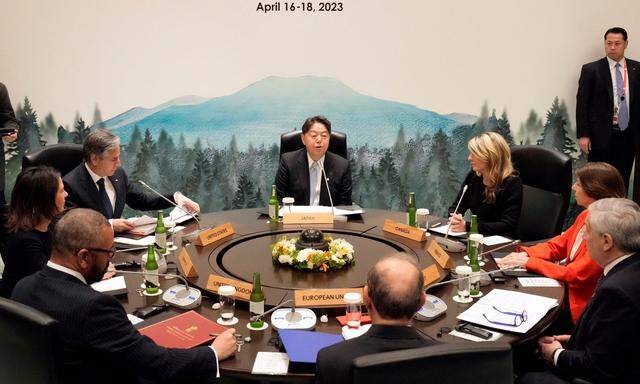Die Außenminister der G7 beraten von 16. bis 18. April 2023