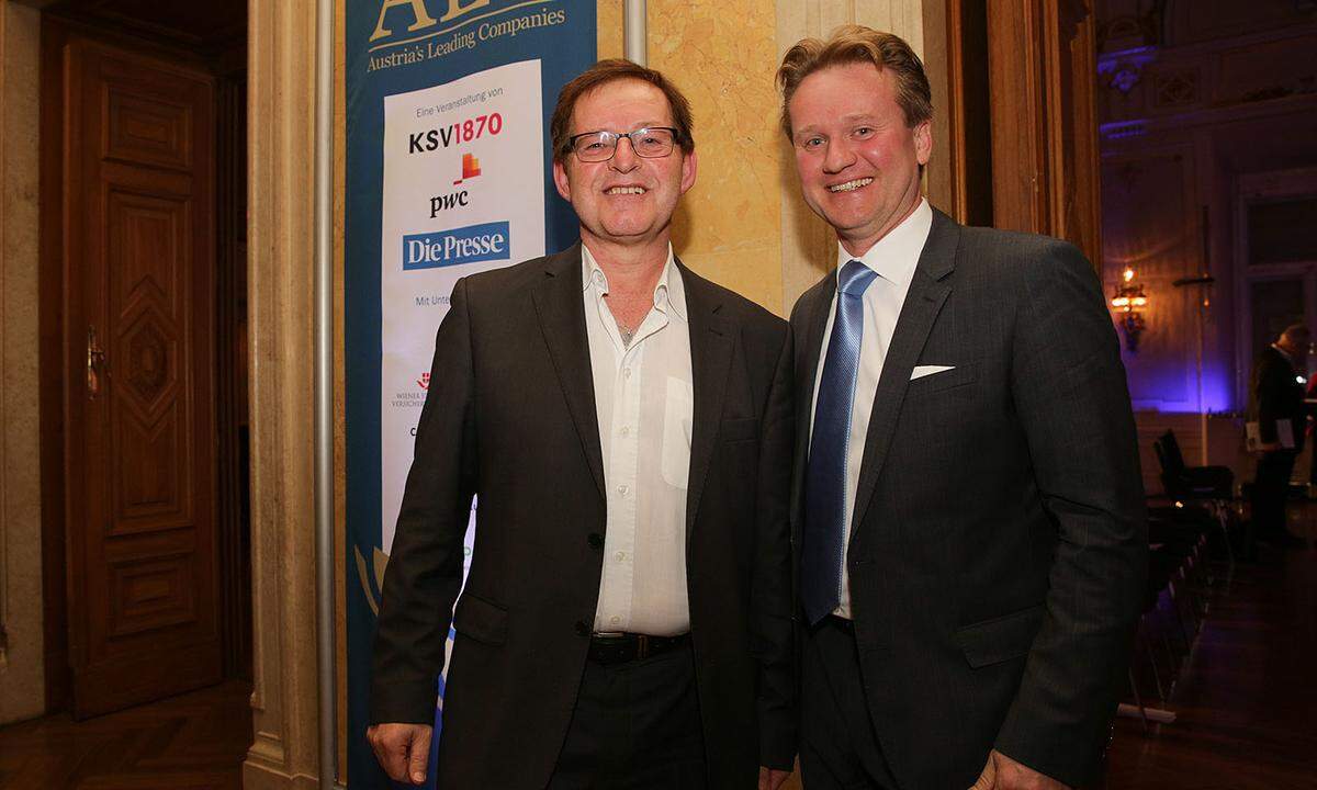 TAC-Eigentümer Franz Kerschbaumer (l.) mit IV Steiermark-Präsident Georg Knill.