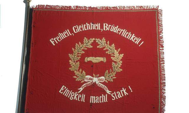 Banner des Allgemeinen Deutschen Arbeitervereins ADAV