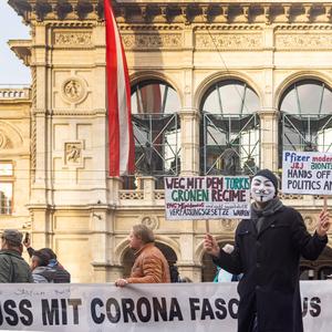 Mittlerweile Geschichte: Gegner der Coronamaßnahmen, die für ihr Anliegen auf die Straße gingen. 