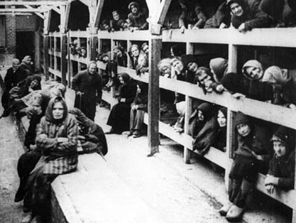 Die Opfer der Nazis wurden in Viehwaggons zusammengepfercht nach Auschwitz transportiert. Direkt an der Rampe wurden sie von Ärzten „selektiert“. Die „Arbeitsfähigen“ kamen in eines der Zwangsarbeitslager.