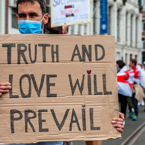 Belarusian Community Protest In Amsterdam The Belarusian community in The Netherlands is walking around the center of Am