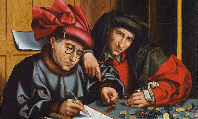 Bankiers und Kredithaie waren beliebte Motive des flämischen Renaissancemalers Marinus van Reymerswaele.