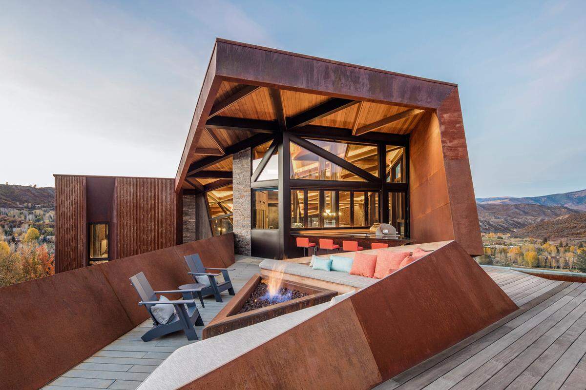 Fast zu schade um nur Urlaub zu machen: Ein neuer Bildband des Phaidon-Verlags names "Living on Vacation" zeigt Ferienhäuser mit außergewöhnlicher Architektur. Owl Creek, Colorado, USA