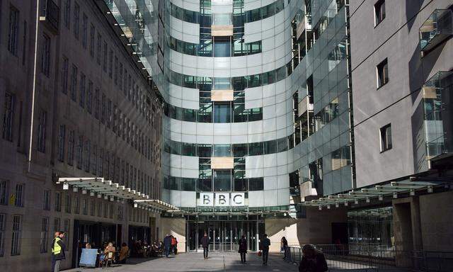 October 18, 2022, London, United Kingdom: General view of Broadcasting House, the BBC headquarters in Central London, as