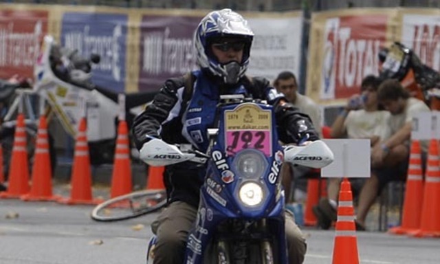 Pascal Terry beim Start der Dakar.