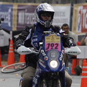 Pascal Terry beim Start der Dakar.