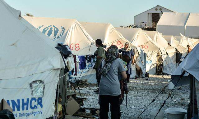 Flüchtlingslager auf der griechischen Insel Lesbos.
